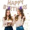Colorful Celebrations: 16-Inch Mylar Foil Happy Birthday Balloons Banner - Eco-Friendly Decor for All Ages!